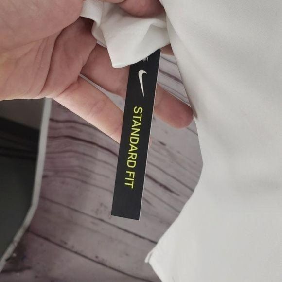Nike Dri Fit White Golf Polo Hornet Logo NWT Large - Picture 5 of 8